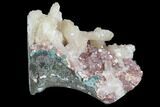 Stilbite and Apophyllite Crystal Cluster - India #97830-1